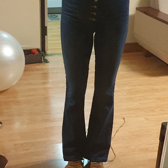 Mother denim Hollywood Pixie Cruiser Flare Jeans - Picture 3 of 4